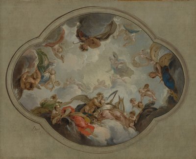 Sanatın Alegorisi, 1742. by Jacob de Wit