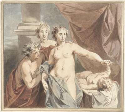 Ceres, Venüs, Bacchus ve Uyuyan Aşk by Jacob de Wit