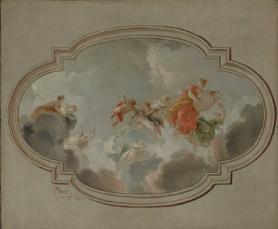 Flora ve Zephyr, 1743. by Jacob de Wit