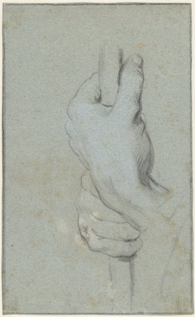 Bir asayı birbirine bağlayan iki elin incelenmesi by Jacob de Wit