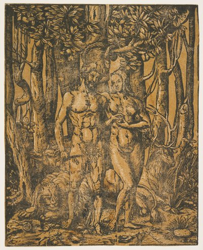 Adem ve Havva, 16. yüzyıl by Jacob the Elder attr. to Lucius