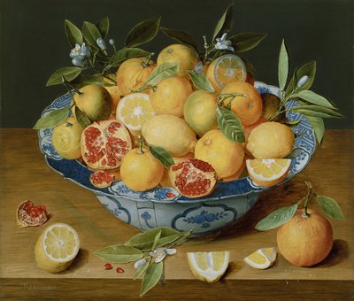 Limonlu, Portakallı ve Narlı Natürmort, c. 1620-1630 by Jacob van Hulsdonck