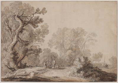 Ormanın Kıyısında Köylüler, c. 1630. by Jacob van Mosscher
