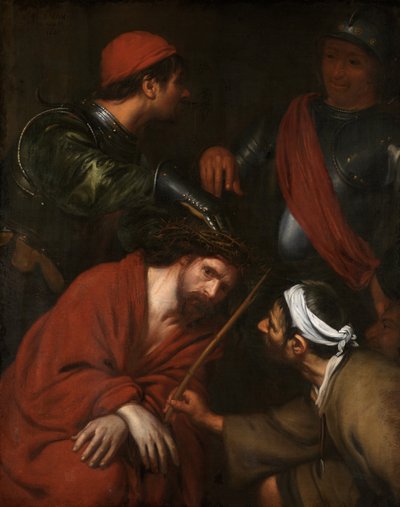 Dikenli Taçlı Mesih (tuval üzerine yağlıboya) by Jacob van Oost