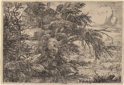 Bir Tepede Yazlık by Jacob van Ruisdael