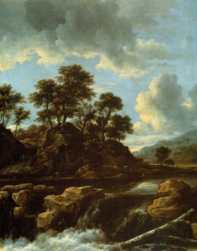 Şelale by Jacob van Ruisdael