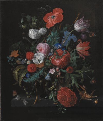 Bir demet çiçek by Jacob van Walscapelle