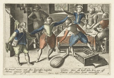 Öğrenci Festivali Öğrencilerde bir avuç ikonografik yön (...) (dizi başlığı) by Jacob van der Heyden
