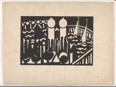 Kompozit XVI no. 2 (nesne üzerindeki orijinal başlık) by Jacoba van Heemskerck (signed by artist)
