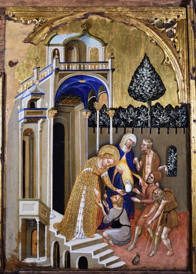 Lucia sadaka verir, c.1410. by Jacobello del Fiore.