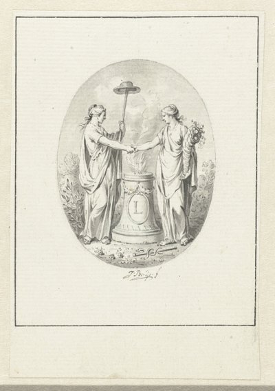 Özgürlüğün alegorik temsili by Jacobus Buys