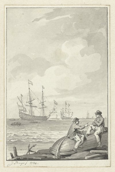 deniz manzarası by Jacobus Buys