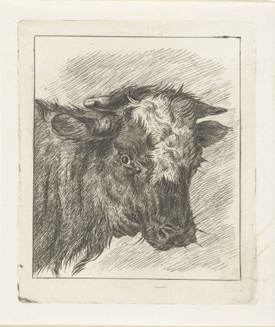 Beyaz col ile bir inek başkanı by Jacobus Cornelis Gaal