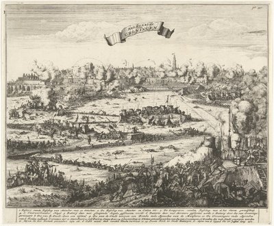 Groningen Kuşatması, 1672 Groningen Kuşatması (nesne üzerindeki başlık) by Jacobus Harrewijn