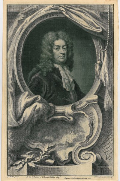 Edward Russell, Orford Kontu, c.1742 by Jacobus Houbraken