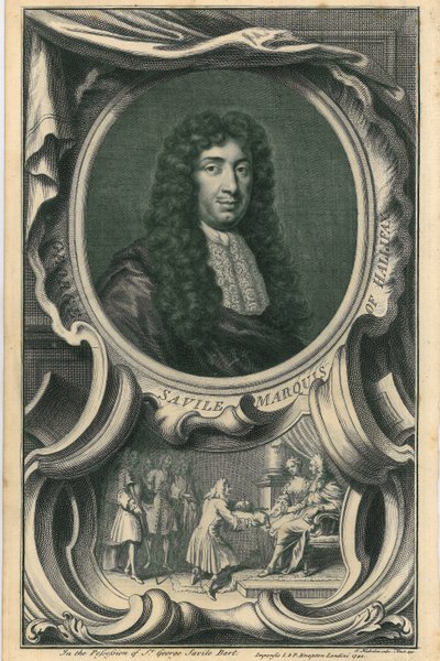 George Savile, Halifax Markisi by Jacobus Houbraken