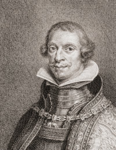 İspanya Kralı IV. Philip, Felipe IV, Portre (gravür) by Jacobus Houbraken