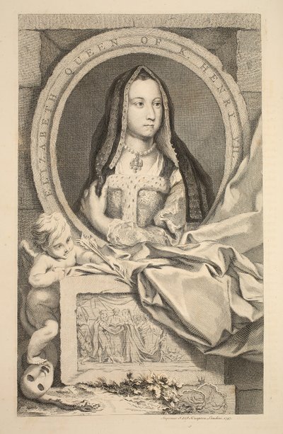 Elizabeth, Kraliçe VII. Knapton, Londra 1742 tarafından by Jacobus Houbraken
