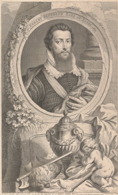 Robert Devareux, Essex'in 2. Kontu by Jacobus Houbraken