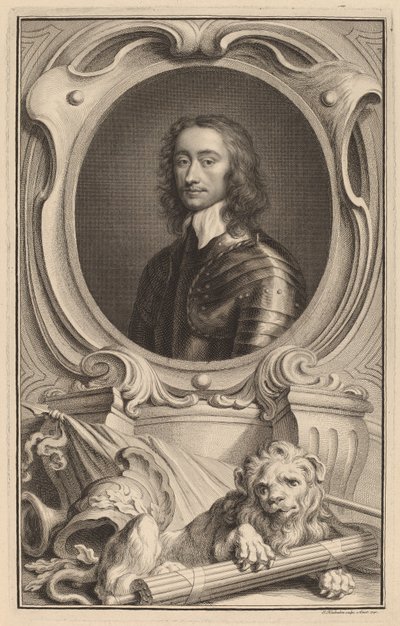 Genel Charles Fleetwood by Jacobus Houbraken after Robert Walker