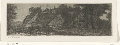 Üç çiftlik ile manzara by Jacobus Ludovicus Cornet