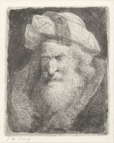 Sakallı yaşlı adam by Jacobus Ludovicus Cornet