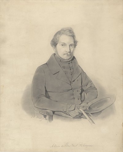 Adrien Baron de Constant Rebecque'nin Portresi by Jacobus Ludovicus Cornet