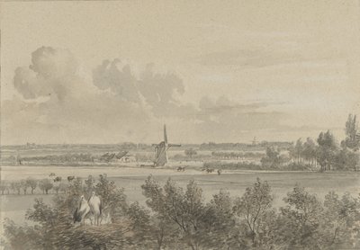 Maarssen yakınlarındaki manzara by Jacobus Theodorus Abels