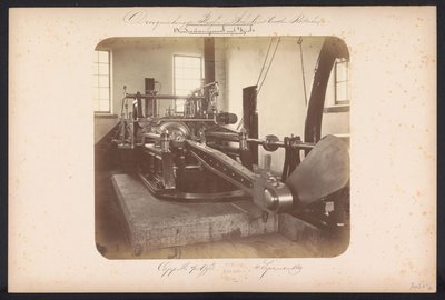 Vijzels / Capelle aan den IJssel ile Buhar Pompa İstasyonunun altında 4 Eylül 1869 (nesnedeki başlık) Rotterdam