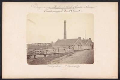Bovenstoom pompa istasyonu Prins Alexander / Kralingscheveer 18 Eylül 1869 (nesne üzerindeki başlık) Rotterdam
