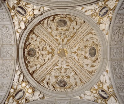 Sansovino Galerisi'ndeki tavan detayı, Venedik, c.1537 (taş) by Jacopo (1486 1570) Sansovino