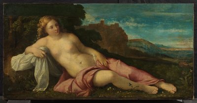 Manzaradaki Venüs, c.1520 (tuval üzerine yağlı boya) by Jacopo (c.1480 1528) Palma