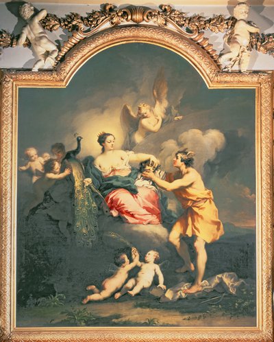 Juno, Argus'un Başını Aldı (petrol) by Jacopo Amigoni