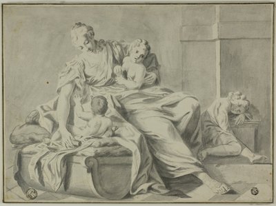 Anne ve Üç Çocuk by Jacopo Amigoni