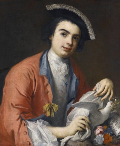 Carlo Broschi dit Farinelli, kontralto ve soprano şarkıcısı, İtalyan hadım portresi - Amigoni, Jacopo (1675-1752) tarafından Farinelli olarak bilinen Carlo Broschi