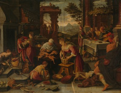 Lazarus ve Zengin Adam by Jacopo Bassano (copy after)