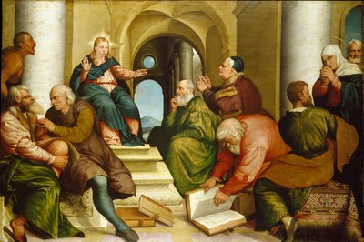 Doktorlar Arasında İsa, 1539 by Jacopo Bassano il vecchio