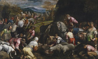 Musa Kayadan Su Vuruyor by Jacopo Bassano il vecchio