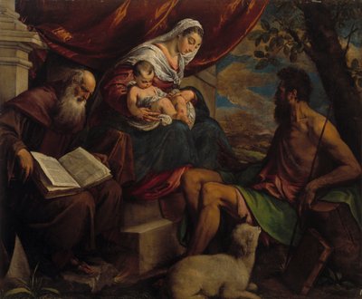 Vaftizci Yahya ve Başrahip Aziz Anthony ile Bakire ve Çocuk, 1560