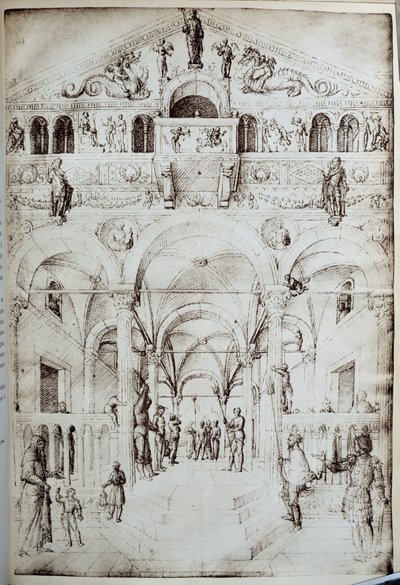 La flagellation du Christ Jacopo Bellini (1400-1470) tarafından kalem ve mürekkeple çizim 15. yüzyıl Güneşi. 0,42x0,28 m Paris, Louvre Müzesi by Jacopo Bellini