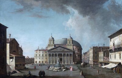 Roma par Fabris, Jacopo (1689-1761) içinde Pantheon görünümü. Tuval üzerine yağlı boya, ebat : 73x112,4, , Özel Koleksiyon by Jacopo Fabris