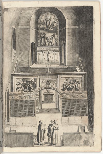 Küçük Kilisenin İçi [F levhası] by Jacopo Ligozzi