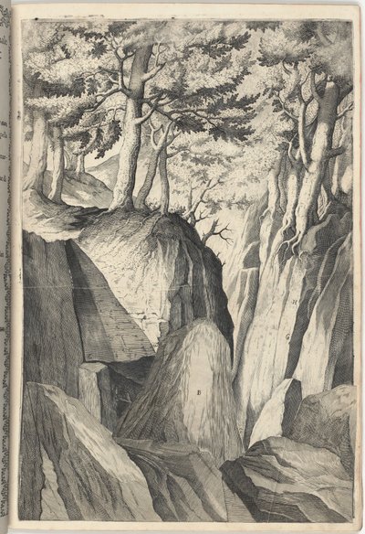 Tanınmış Kaya (Sasso spicco) [levha I] by Jacopo Ligozzi