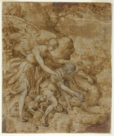 Tobias ve Melek Raphael by Jacopo Ligozzi