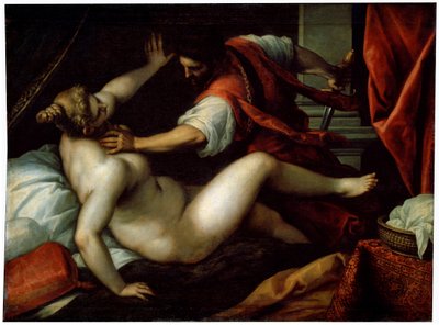 Tarquinius ve Lucretia, 16. veya 17. yüzyılın başları by Jacopo Palma