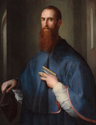 Monsenyör della Casa, c.1541-42 (panelde yağlı boya) by Jacopo Pontormo