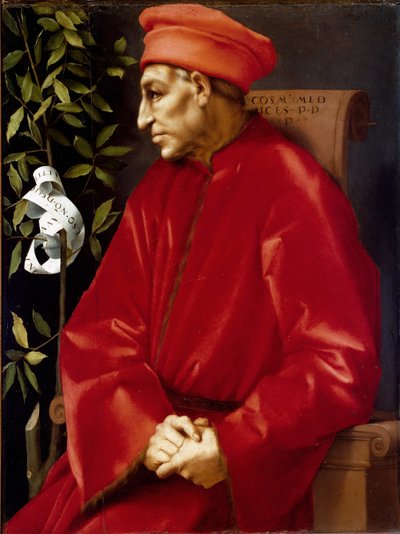 Portre Cosimo (Cosimo de Medici), dit Cosimo the Old Medici (1389-1464) Tablo Jacopo (Iacopo) tarafından yapılmıştır Carrucci dit il Pontormo (Pontormo) (1494-1556) 1518-1519 Güneş 86x65 cm Floransa, Uffizi Gallery ( Ofisler ) © Luisa Ricciarini / Leemage by Jacopo Pontormo