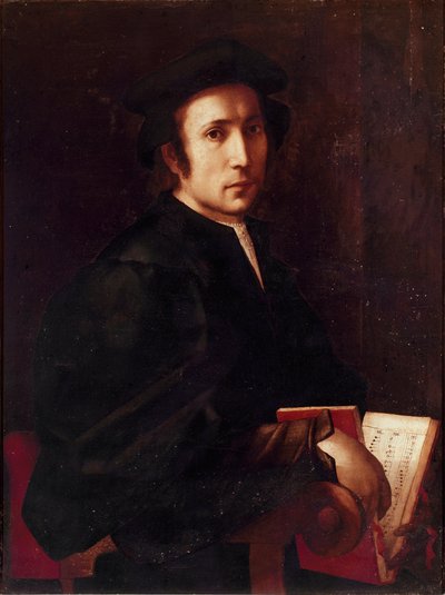 Müzisyen Portresi Jacopo (Iacopo) Tablosu Carrucci dit il Pontormo (Pontormo) (1494-1556) 1518-1519 Güneş 88x67 cm Floransa, Galleria degli Uffizi (Uffizi) by Jacopo Pontormo