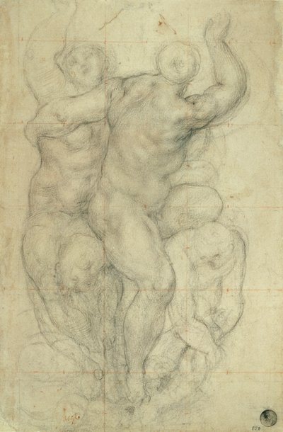 Bir Grup Nü Çalışması by Jacopo Pontormo