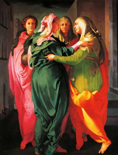 Ziyaret, c. 1530 (fresk) by Jacopo Pontormo